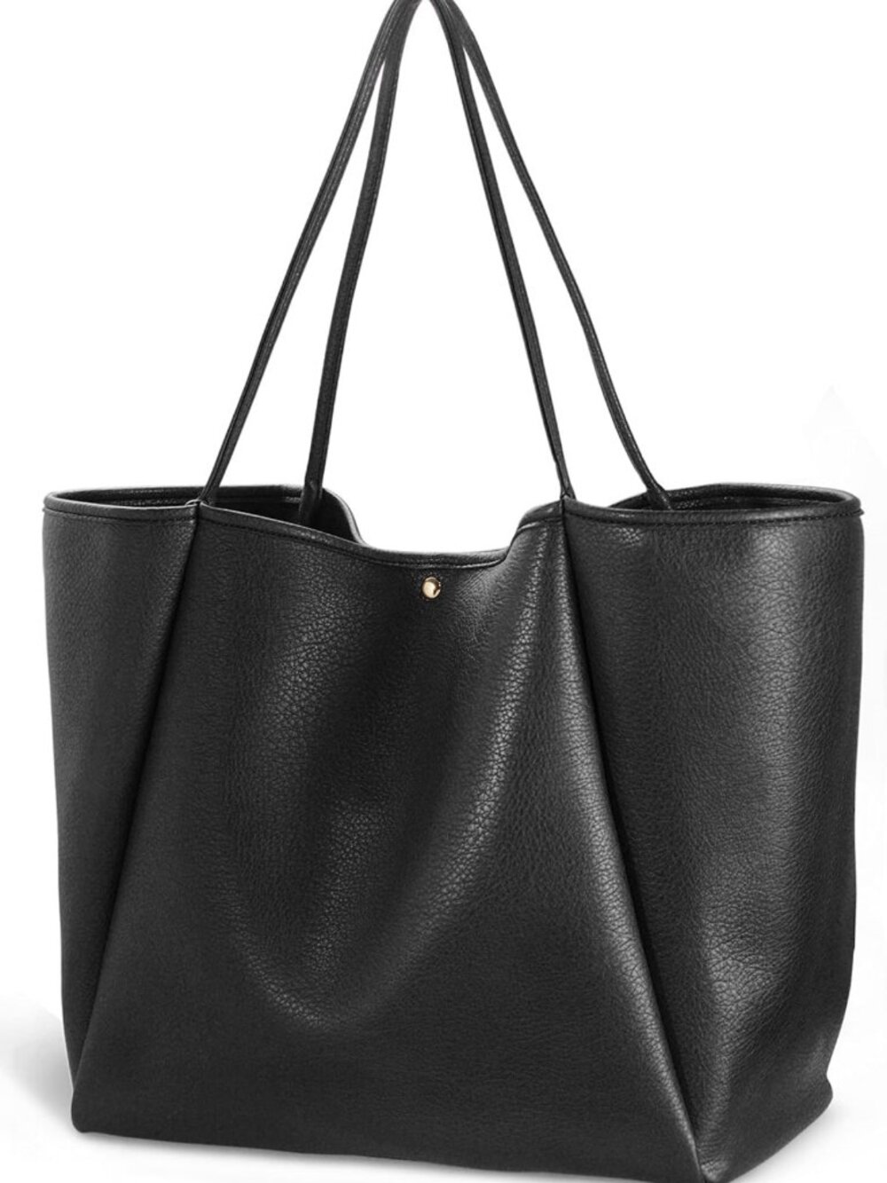 Oversized PU Leather Tote Bag for Women | Stylish Weekender Shopper Purse